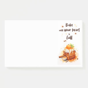 Sweet cake design post-it notes