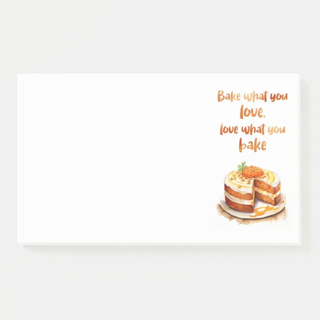 Sweet cake design  post-it notes (Front)