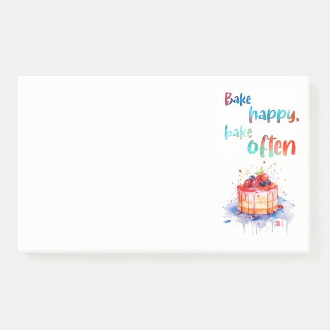 Sweet cake design  post-it notes (Front)