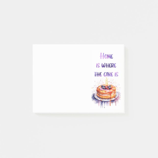 Sweet cake design  post-it notes (Front)