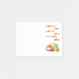 Sweet cake design post-it notes
