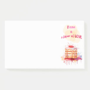 Sweet cake design post-it notes