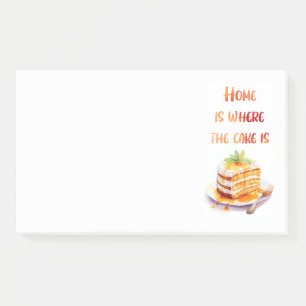Sweet cake design post-it notes