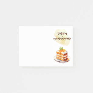 Sweet cake design post-it notes