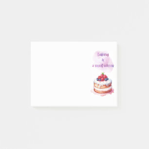 Sweet cake design post-it notes