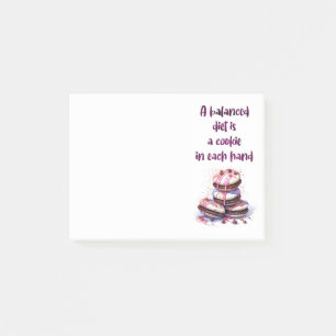 Sweet cake design post-it notes
