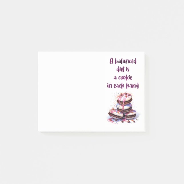 Sweet cake design  post-it notes (Front)