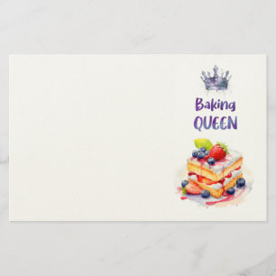 Sweet cake design stationery
