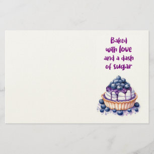 Sweet cake design stationery