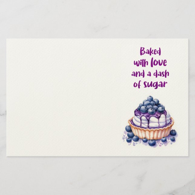 Sweet cake design  stationery (Front)