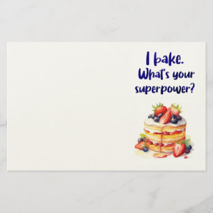 Sweet cake design stationery