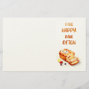 Sweet cake design stationery