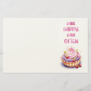 Sweet cake design stationery