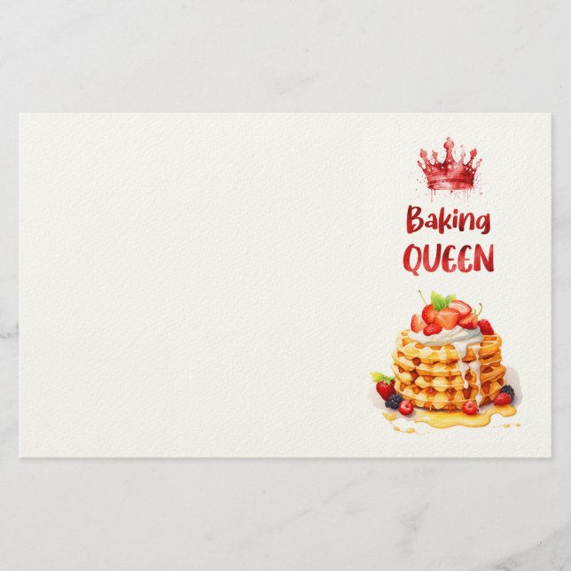 Sweet cake design  stationery (Front)