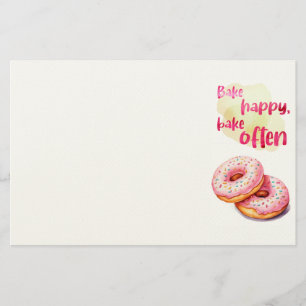 Sweet cake design stationery