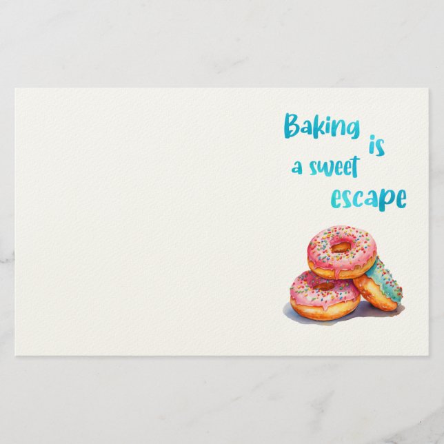 Sweet cake design  stationery (Front)