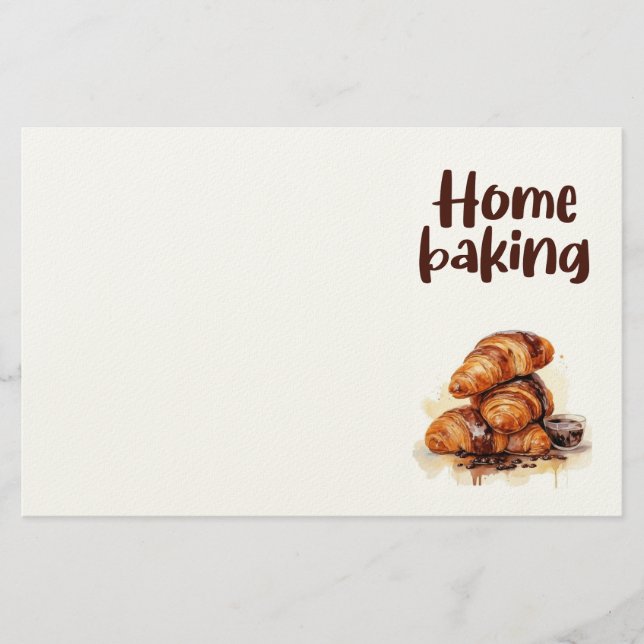 Sweet cake design  stationery (Front)