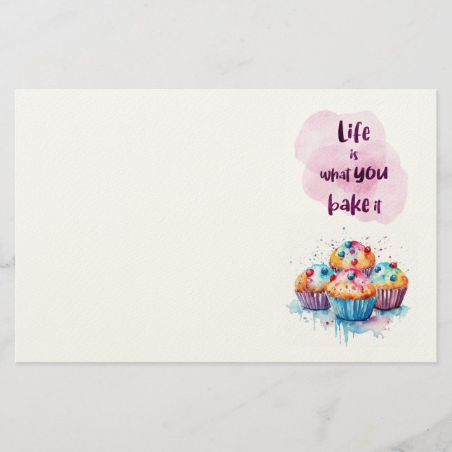 Sweet cake design  stationery (Front)