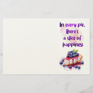 Sweet cake design stationery