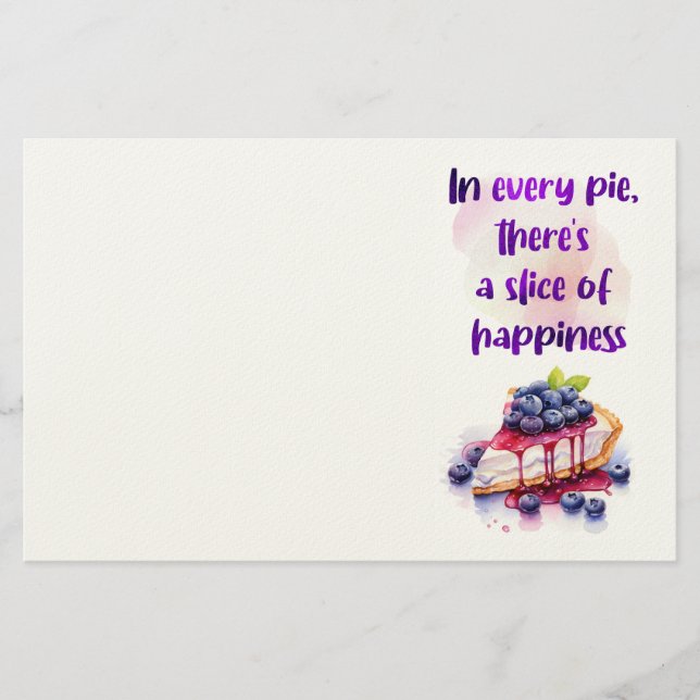 Sweet cake design  stationery (Front)