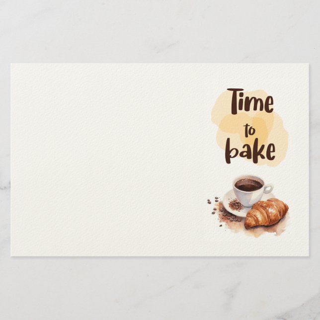 Sweet cake design  stationery (Front)