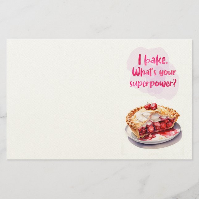 Sweet cake design  stationery (Front)