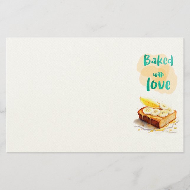 Sweet cake design  stationery (Front)