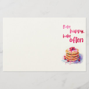 Sweet cake design stationery