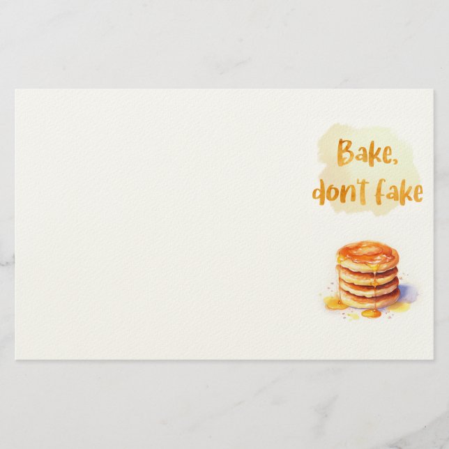 Sweet cake design  stationery (Front)