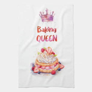 Sweet cake design tea towel