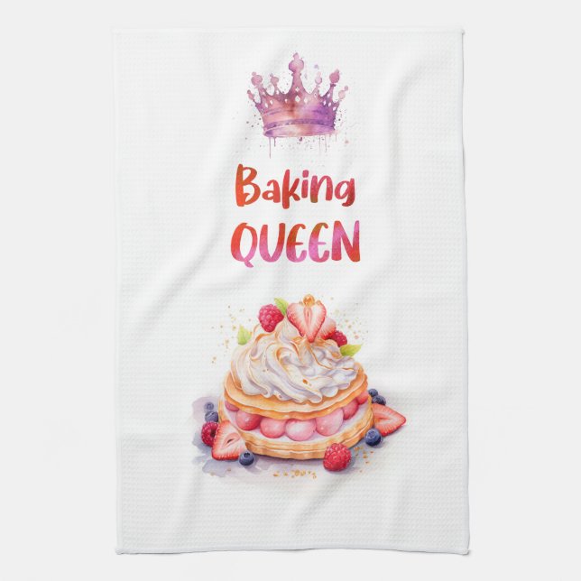 Sweet cake design tea towel (Vertical)
