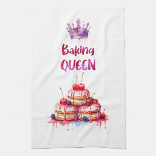 Sweet cake design tea towel