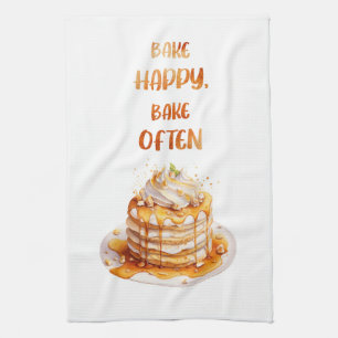 Sweet cake design tea towel