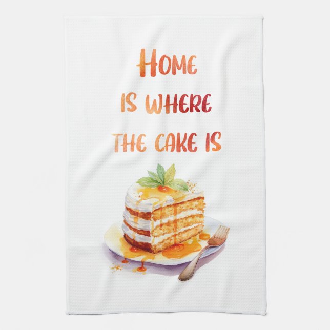 Sweet cake design tea towel (Vertical)