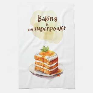 Sweet cake design tea towel
