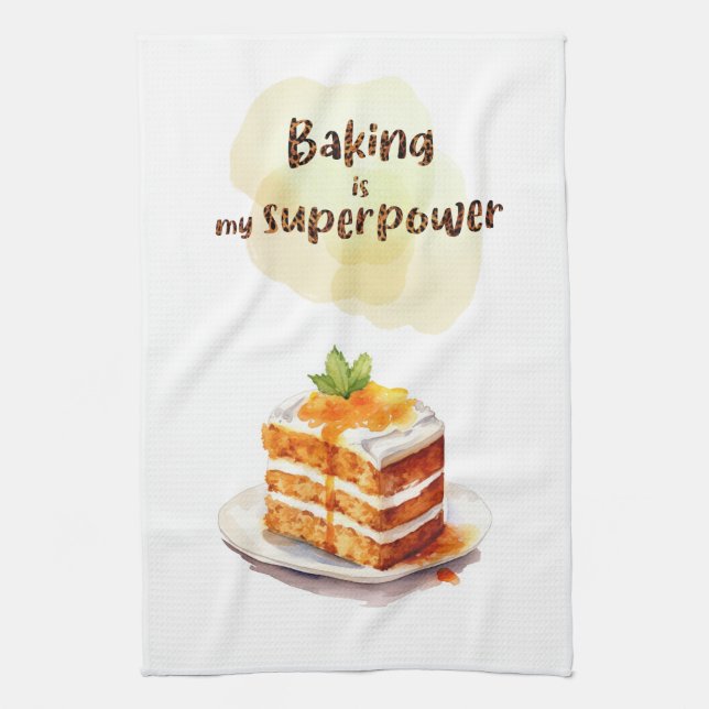 Sweet cake design tea towel (Vertical)