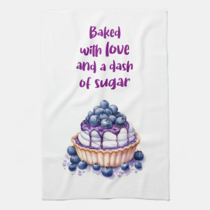 Sweet cake design tea towel