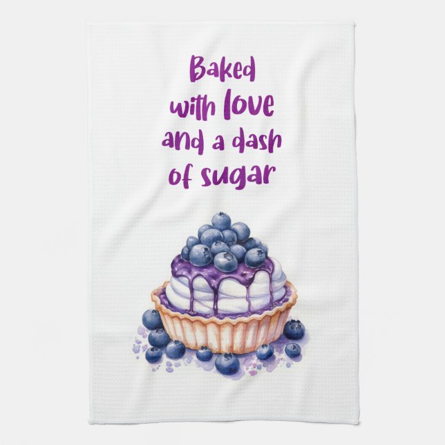 Sweet cake design tea towel (Vertical)