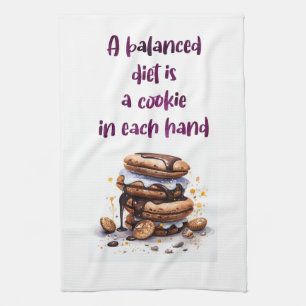 Sweet cake design tea towel