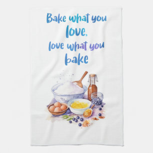 Sweet cake design tea towel