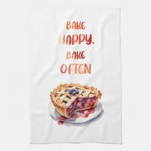 Sweet cake design tea towel