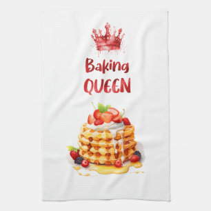 Sweet cake design tea towel