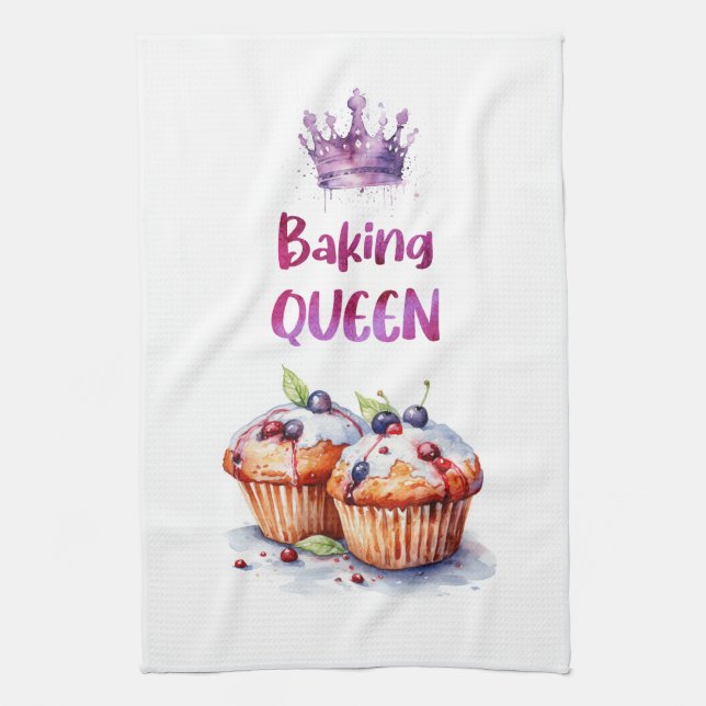Sweet cake design tea towel (Vertical)