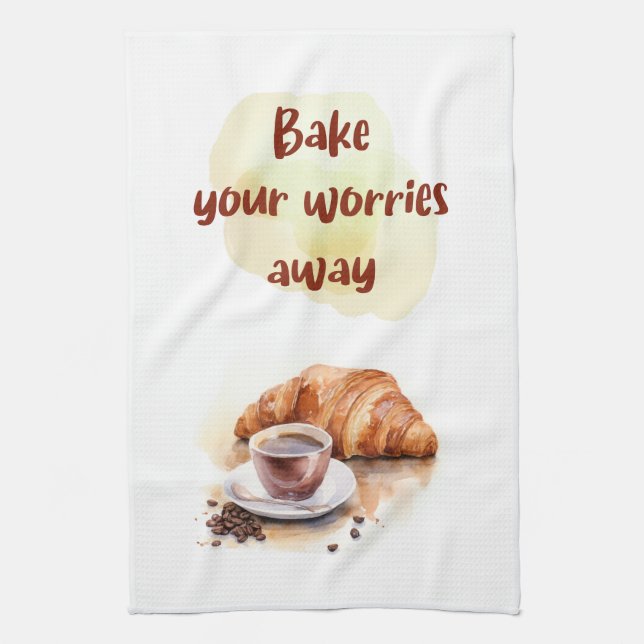 Sweet cake design tea towel (Vertical)