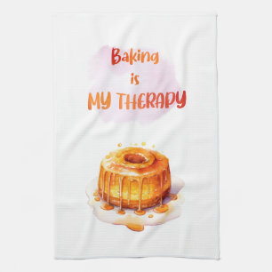 Sweet cake design tea towel