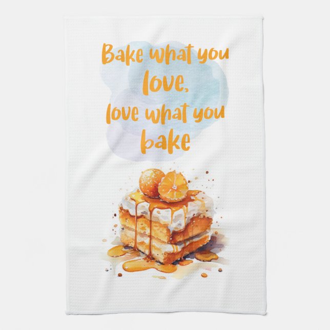Sweet cake design tea towel (Vertical)