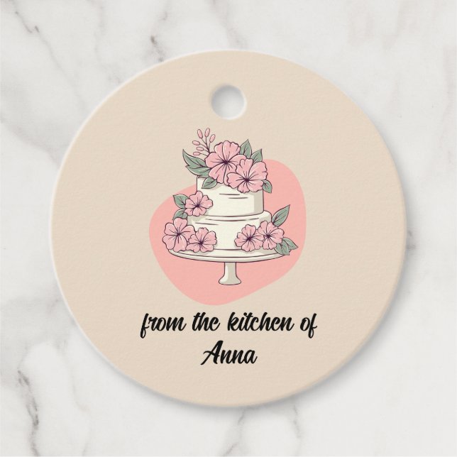 Sweet Cake Favour Tags (Front)