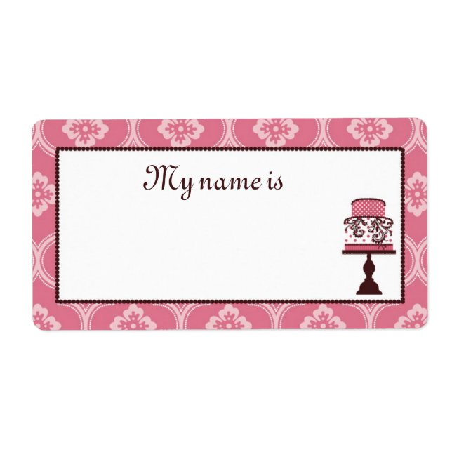 Sweet Cake Name Tag (Front)