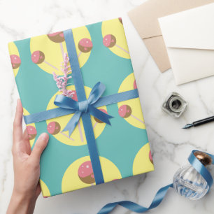 Sweet Cake Pop Valentines Wrapping Paper