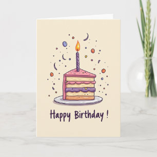 Sweet Cake Slice Card